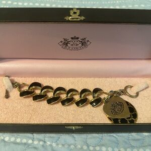 Elegant Black and Gold Juicy Couture Bracelet